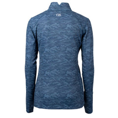 Seattle Mariners Cutter & Buck Women's  Traverse Camo Print Stretch Quarter-Zip Top - MLB