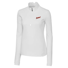 Detroit Tigers Cutter & Buck Women's  Traverse Stretch Quarter-Zip Pullover Top - MLB