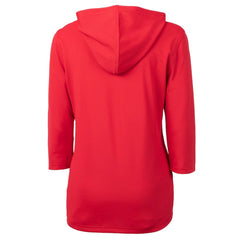 St. Louis Cardinals Cutter & Buck Women's Cooperstown Collection DryTec Virtue Eco Pique Recycled 3/4-Sleeve Half-Zip Pullover Hoodie - MLB