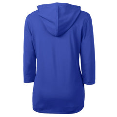 Seattle Mariners Cutter & Buck Women's  DryTec Virtue Eco Pique Recycled 3/4-Sleeve Half-Zip Pullover Hoodie - MLB