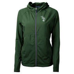 Athletics Cutter & Buck Women's Adapt Eco Knit Hybrid Recycled Full-Zip Hoodie - MLB
