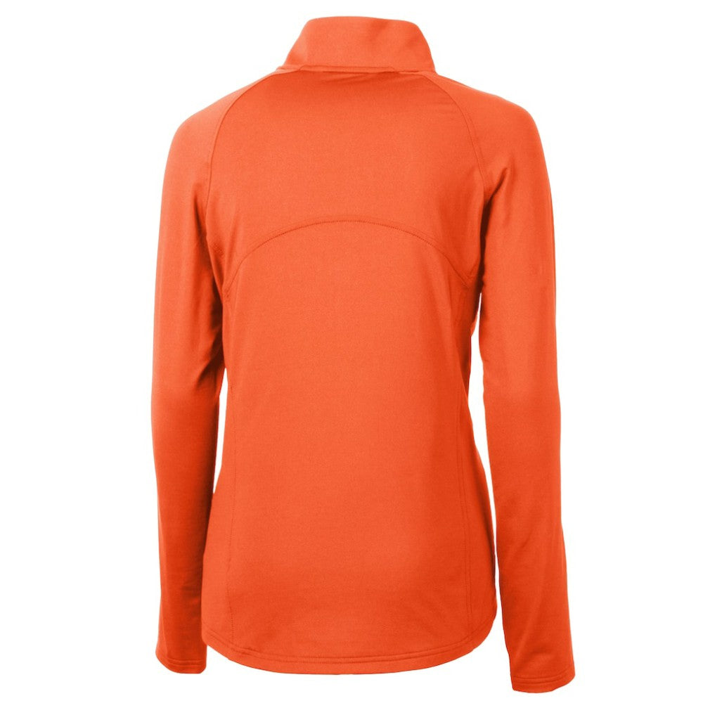 Baltimore Orioles Cutter & Buck Women's  DryTec Adapt Eco Knit Stretch Recycled Raglan Half-Zip Top - MLB