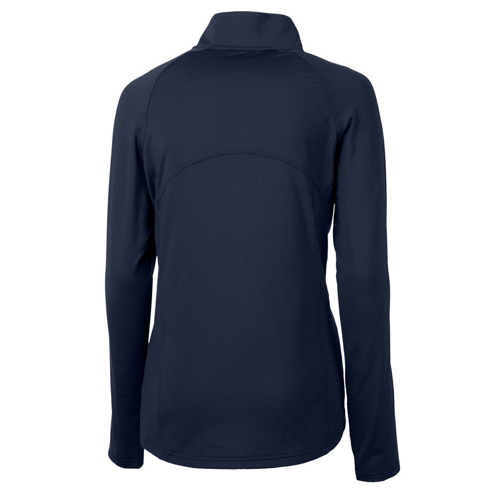 Cleveland Guardians Cutter & Buck Women's  DryTec Adapt Eco Knit Stretch Recycled Raglan Half-Zip Top - MLB