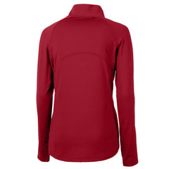 Philadelphia Phillies Cutter & Buck Women's  DryTec Adapt Eco Knit Stretch Recycled Raglan Half-Zip Top - MLB