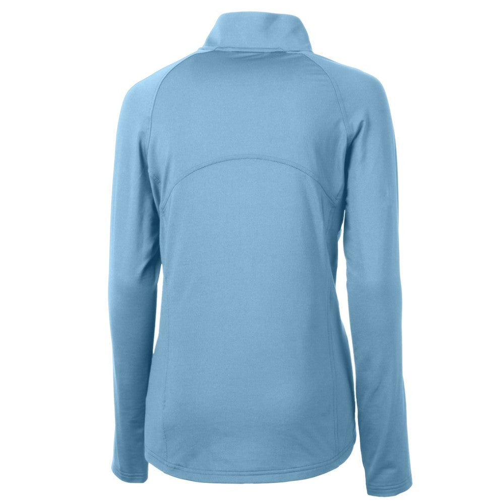Philadelphia Phillies Cutter & Buck Women's Cooperstown Collection DryTec Adapt Eco Knit Stretch Recycled Raglan Half-Zip Top - MLB