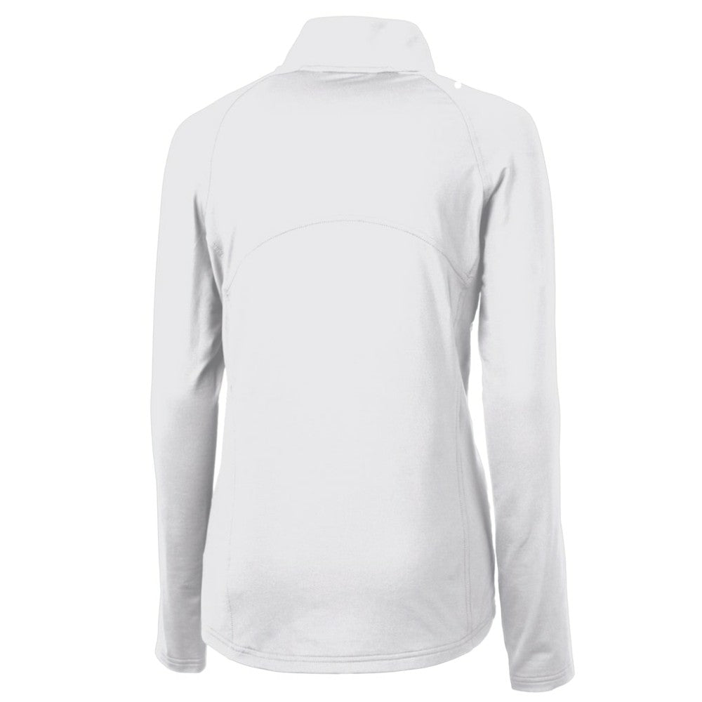 Philadelphia Phillies Cutter & Buck Women's Cooperstown Collection DryTec Adapt Eco Knit Stretch Recycled Raglan Half-Zip Top - MLB