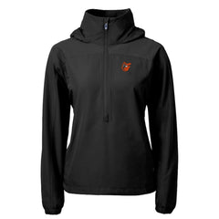Baltimore Orioles Cutter & Buck Women's  Charter Eco Recycled Half-Zip Anorak Jacket - MLB