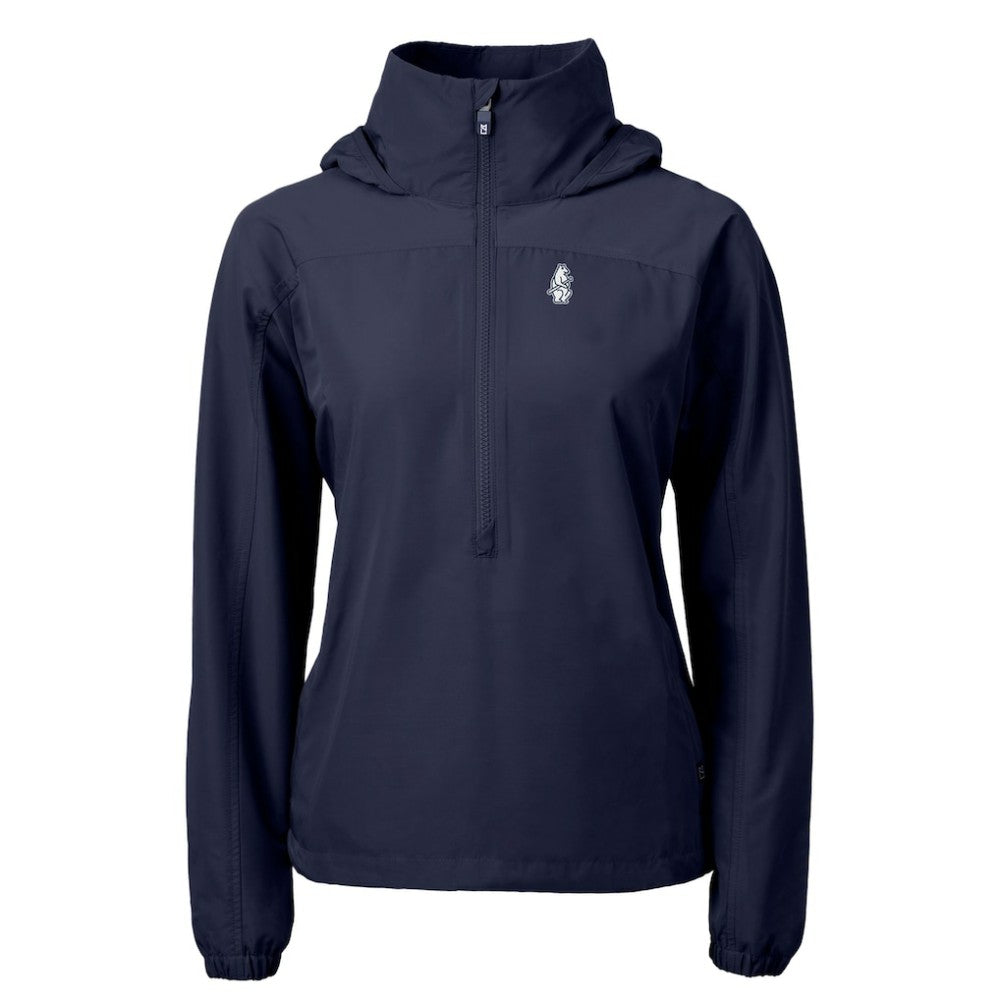 Chicago Cubs Cutter & Buck Women's Cooperstown Collection Charter Eco Recycled Half-Zip Anorak Jacket - MLB