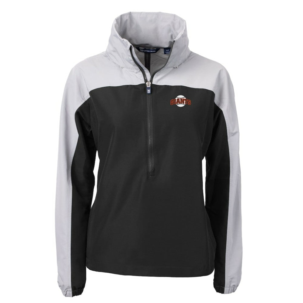 San Francisco Giants Cutter & Buck Women's  Charter Eco Recycled Half-Zip Anorak Jacket - MLB