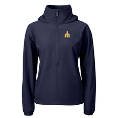 Seattle Mariners Cutter & Buck Women's  Charter Eco Recycled Half-Zip Anorak Jacket - MLB