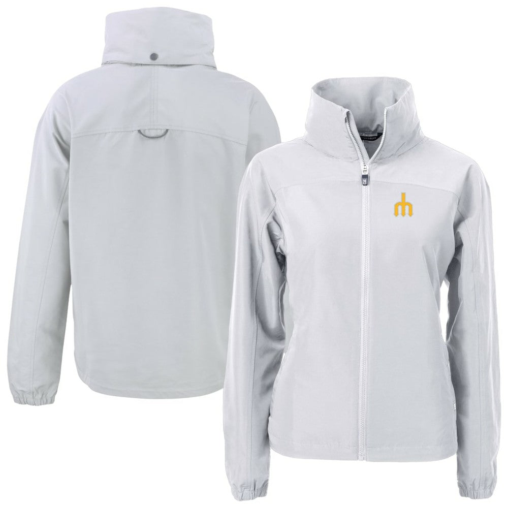 Seattle Mariners Cutter & Buck Women's  Charter Eco Recycled Full-Zip Jacket - MLB