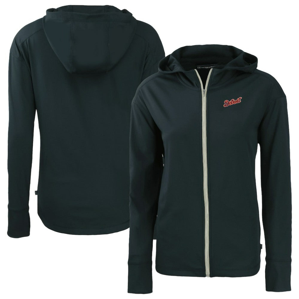 Detroit Tigers Cutter & Buck Women's  Daybreak Eco Recycled Full-Zip Hoodie Jacket - MLB
