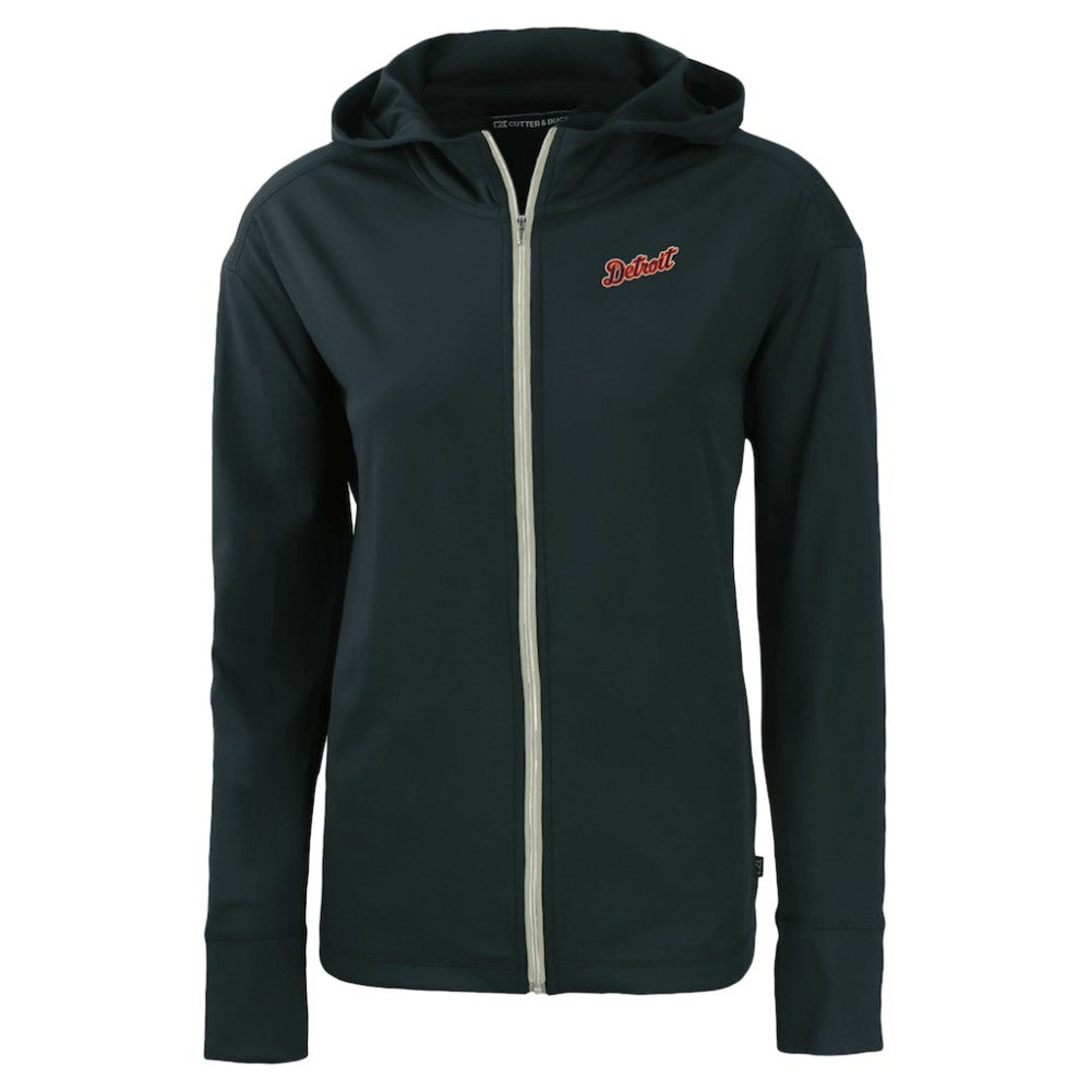 Detroit Tigers Cutter & Buck Women's  Daybreak Eco Recycled Full-Zip Hoodie Jacket - MLB
