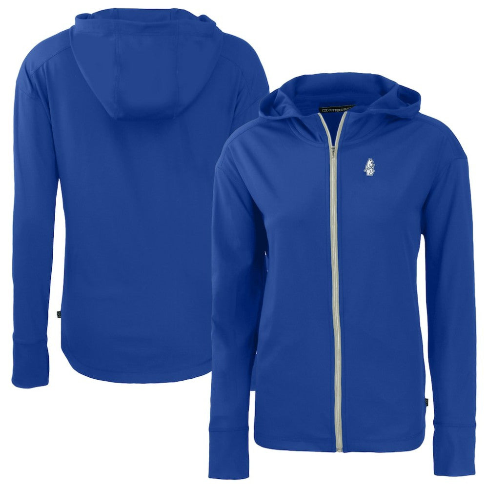 Chicago Cubs Cutter & Buck Women's Cooperstown Collection Daybreak Eco Recycled Full-Zip Hoodie Jacket - MLB