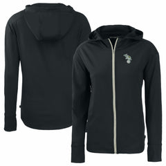 Athletics Cutter & Buck Women's Daybreak Eco Recycled Full-Zip Hoodie Jacket - MLB
