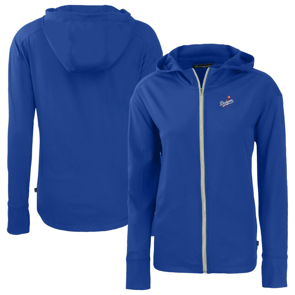 Los Angeles Dodgers Cutter & Buck Women's  Daybreak Eco Recycled Full-Zip Hoodie Jacket - MLB