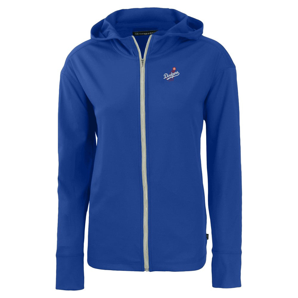 Los Angeles Dodgers Cutter & Buck Women's  Daybreak Eco Recycled Full-Zip Hoodie Jacket - MLB