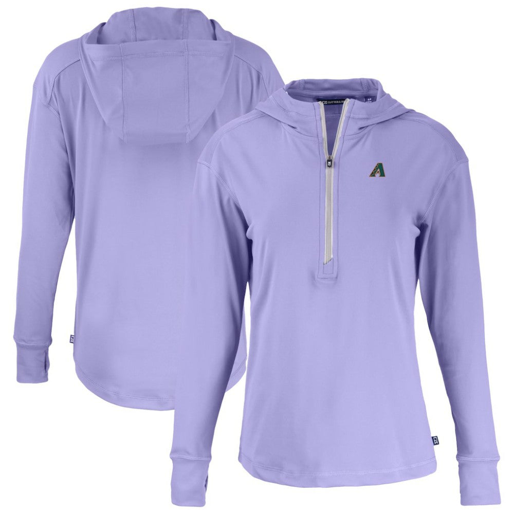 Arizona Diamondbacks Cutter & Buck Women's Daybreak Eco Recycled Half-Zip Hoodie - MLB
