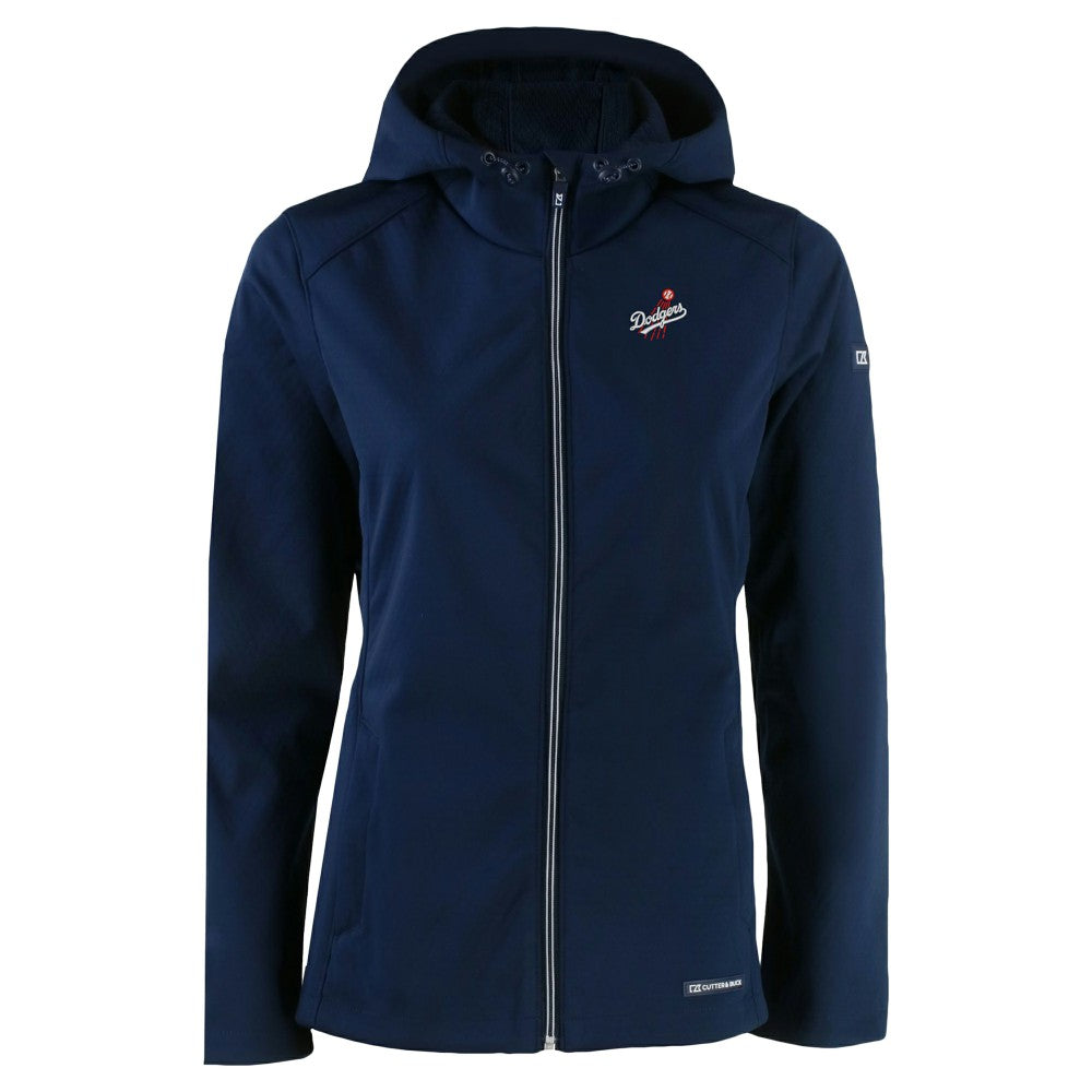Los Angeles Dodgers Cutter & Buck Women's Evoke Eco Softshell Recycled Full-Zip Jacket - MLB