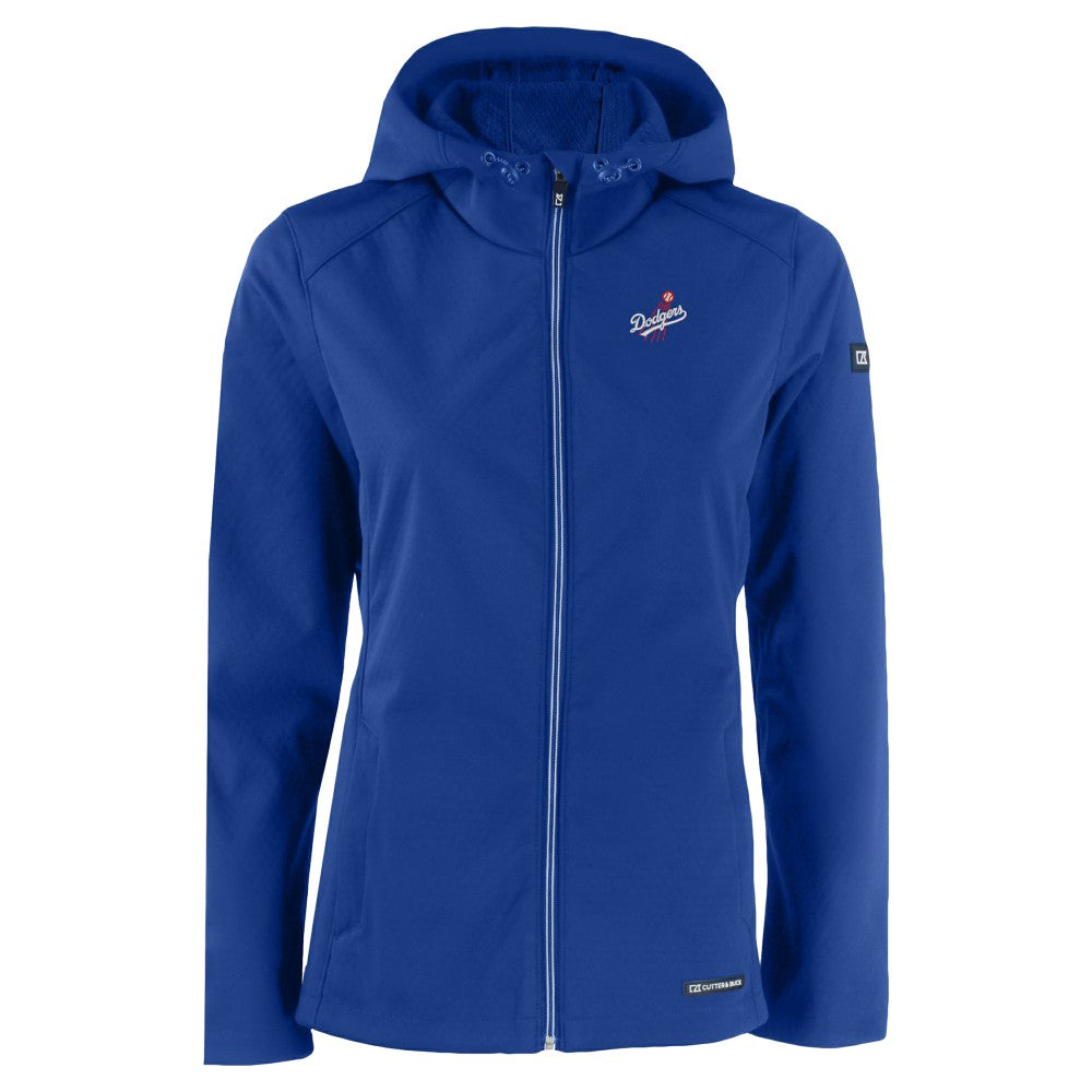 Los Angeles Dodgers Cutter & Buck Women's Evoke Eco Softshell Recycled Full-Zip Jacket - MLB