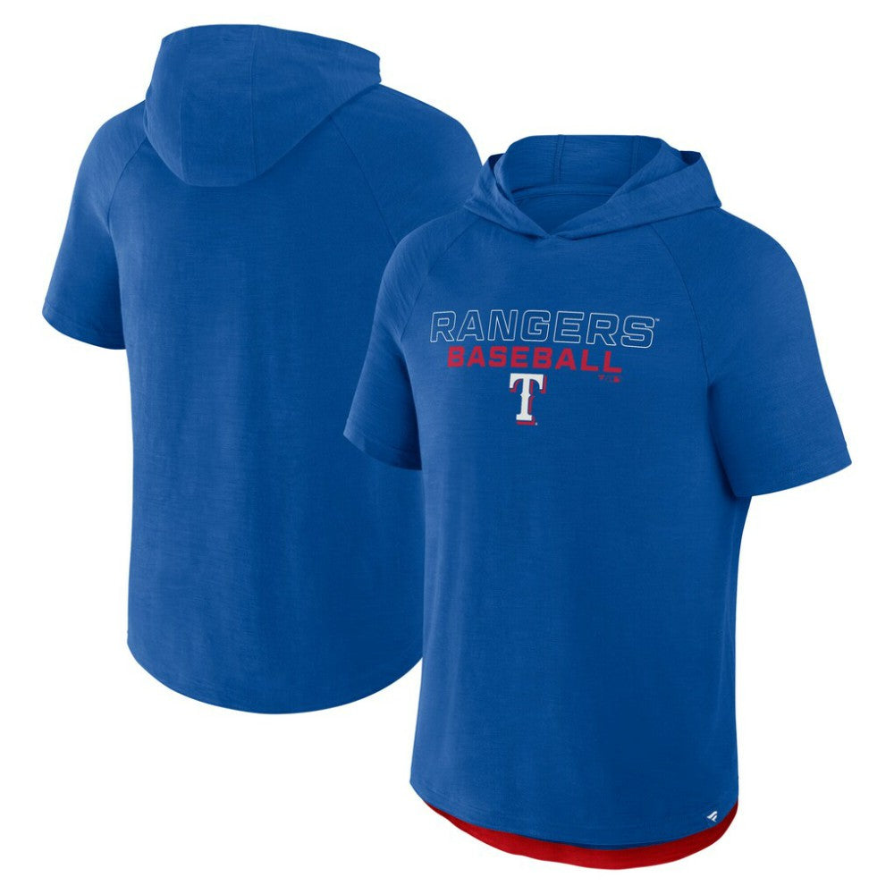 Texas Rangers Fanatics Clubhouse Optimal Play Raglan Hoodie T-Shirt - MLB