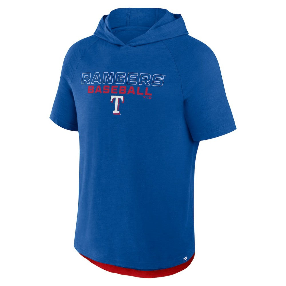 Texas Rangers Fanatics Clubhouse Optimal Play Raglan Hoodie T-Shirt - MLB