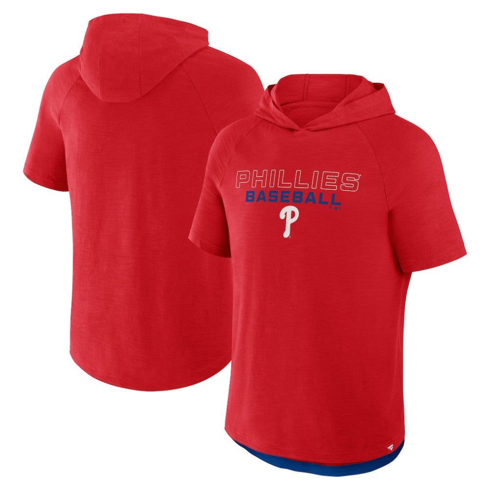 Philadelphia Phillies Fanatics Clubhouse Optimal Play Raglan Hoodie T-Shirt - MLB