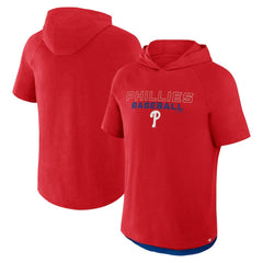 Philadelphia Phillies Fanatics Clubhouse Optimal Play Raglan Hoodie T-Shirt - MLB