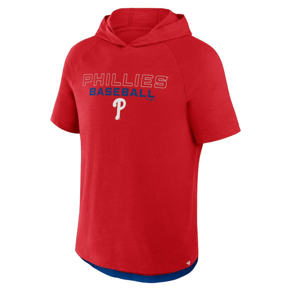 Philadelphia Phillies Fanatics Clubhouse Optimal Play Raglan Hoodie T-Shirt - MLB