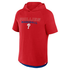 Philadelphia Phillies Fanatics Clubhouse Optimal Play Raglan Hoodie T-Shirt - MLB
