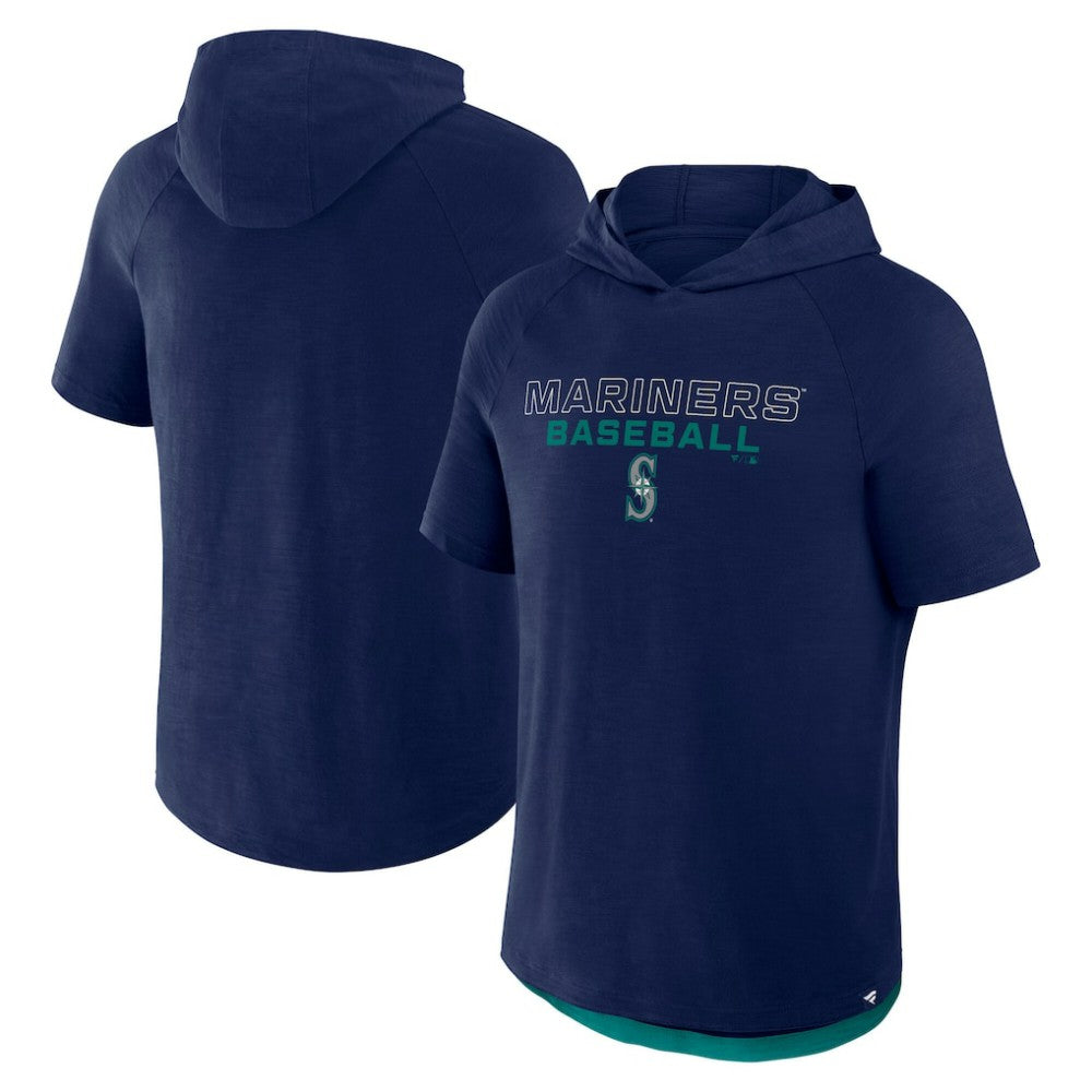 Seattle Mariners Fanatics Clubhouse Optimal Play Raglan Hoodie T-Shirt - MLB