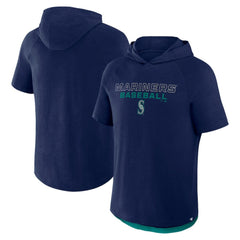 Seattle Mariners Fanatics Clubhouse Optimal Play Raglan Hoodie T-Shirt - MLB