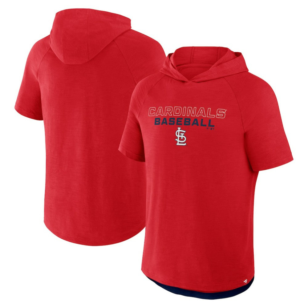St. Louis Cardinals Fanatics Clubhouse Optimal Play Raglan Hoodie T-Shirt - MLB