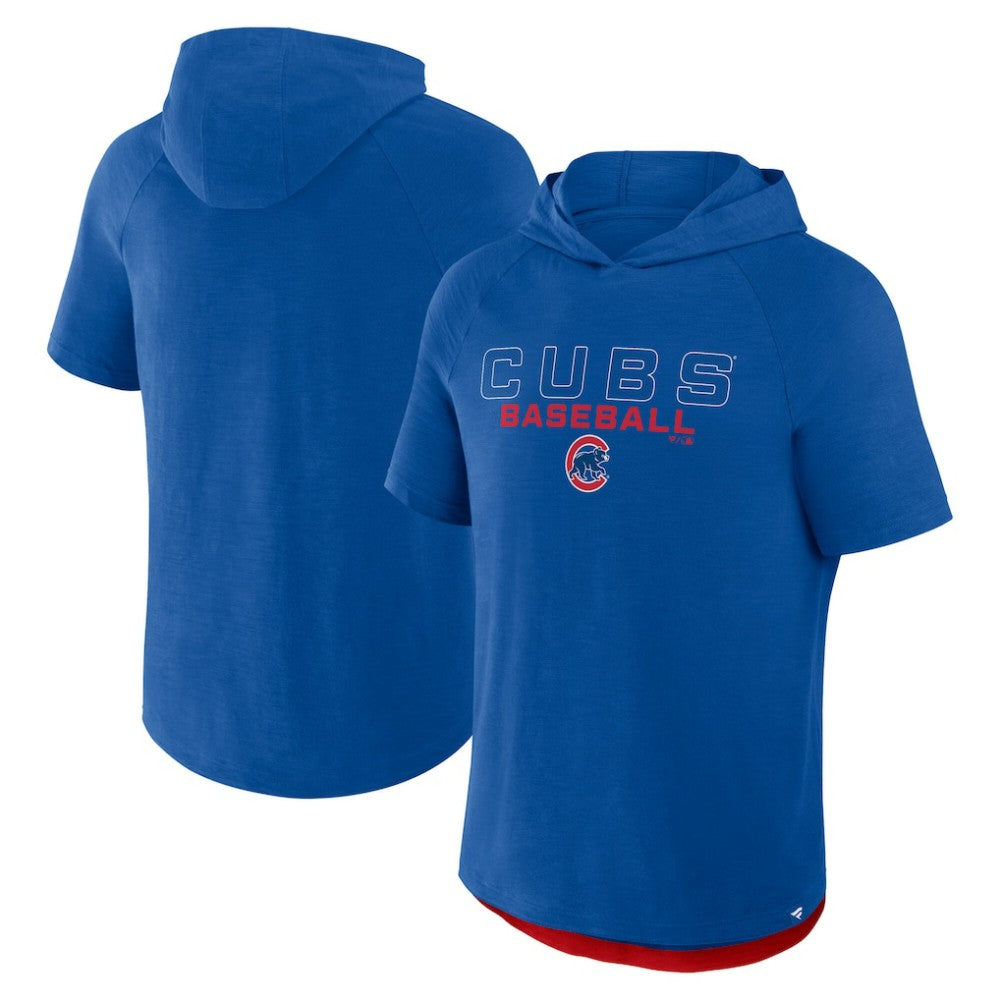 Chicago Cubs Fanatics Clubhouse Optimal Play Raglan Hoodie T-Shirt - MLB
