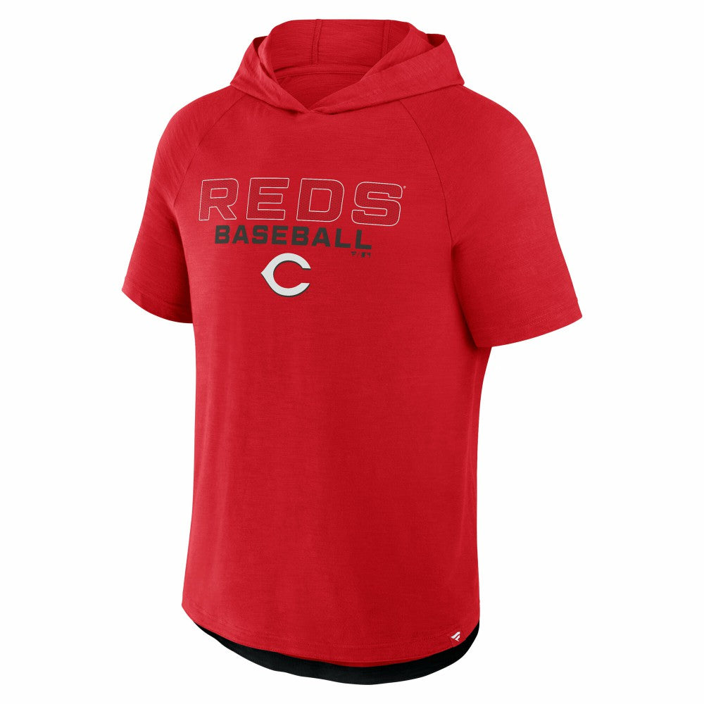 Cincinnati Reds Fanatics Clubhouse Optimal Play Raglan Hoodie T-Shirt - MLB