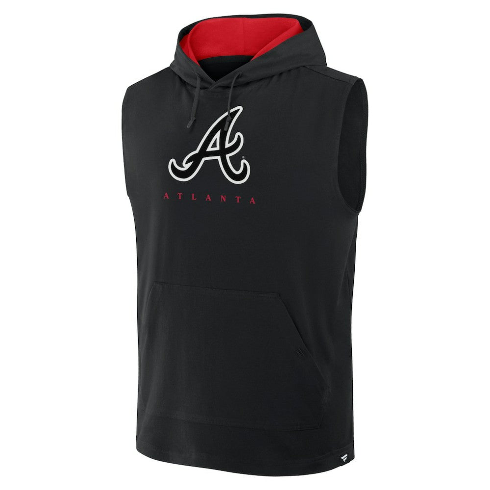 Atlanta Braves Fanatics Fire Speed Sleeveless Pullover Hoodie - MLB