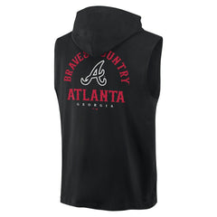 Atlanta Braves Fanatics Fire Speed Sleeveless Pullover Hoodie - MLB