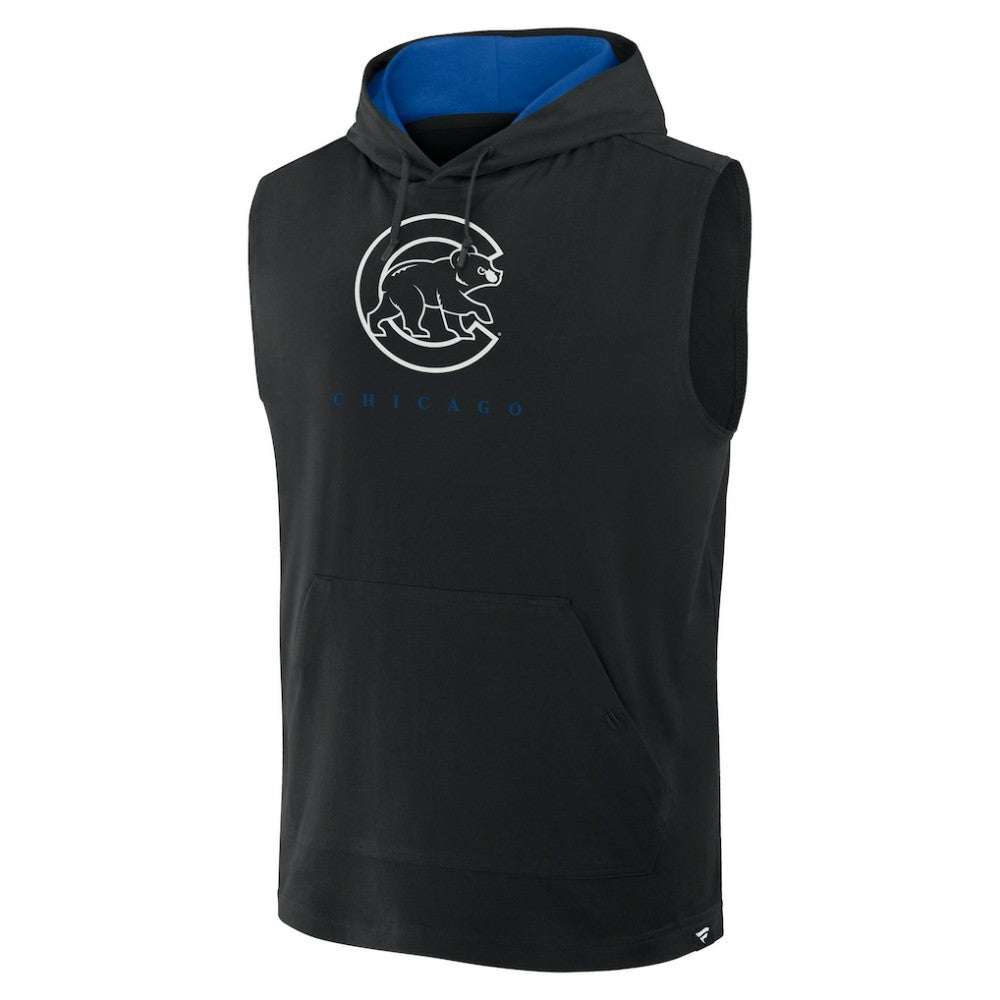 Chicago Cubs Fanatics Fire Speed Sleeveless Pullover Hoodie - MLB