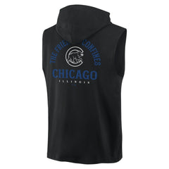 Chicago Cubs Fanatics Fire Speed Sleeveless Pullover Hoodie - MLB