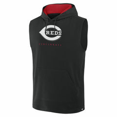 Cincinnati Reds Fanatics Fire Speed Sleeveless Pullover Hoodie - MLB