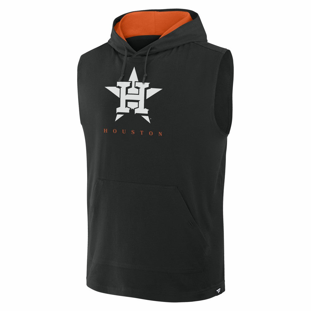 Houston Astros Fanatics Fire Speed Sleeveless Pullover Hoodie - MLB