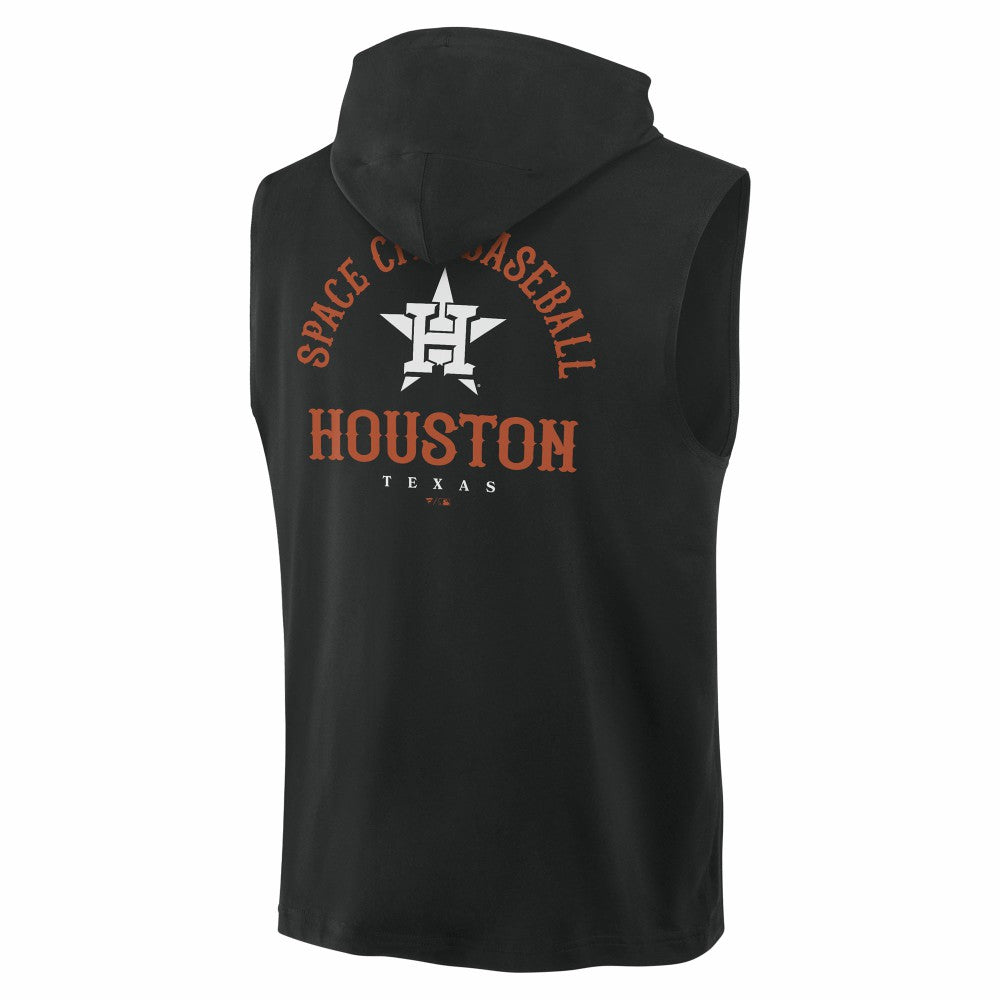 Houston Astros Fanatics Fire Speed Sleeveless Pullover Hoodie - MLB