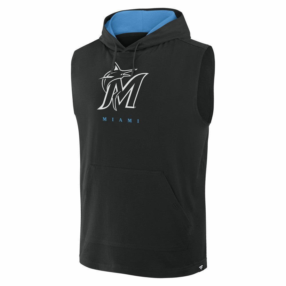 Miami Marlins Fanatics Fire Speed Sleeveless Pullover Hoodie - MLB