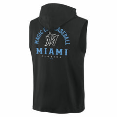 Miami Marlins Fanatics Fire Speed Sleeveless Pullover Hoodie - MLB