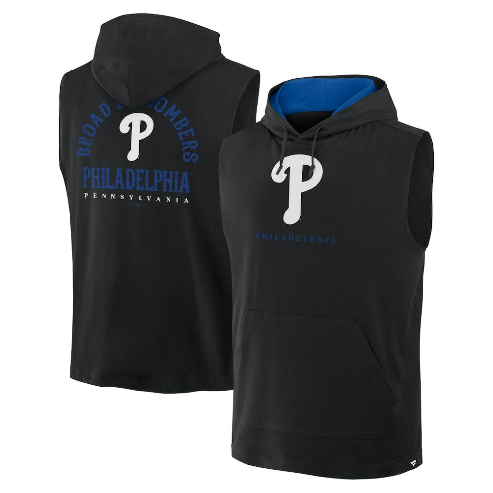 Philadelphia Phillies Fanatics Fire Speed Sleeveless Pullover Hoodie - MLB