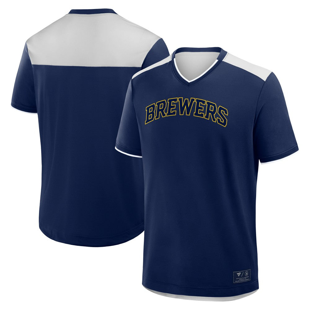 Milwaukee Brewers Fanatics Walk Off V-Neck T-Shirt - MLB