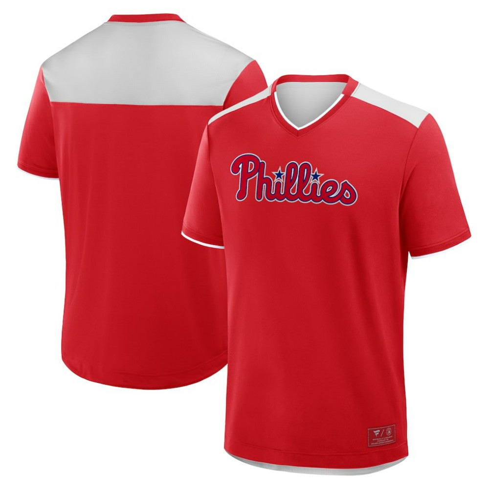 Philadelphia Phillies Fanatics Walk Off V-Neck T-Shirt - MLB