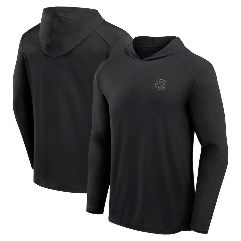 Chicago Cubs Fanatics Front Office Power Mono Long Sleeve Hoodie T-Shirt - MLB