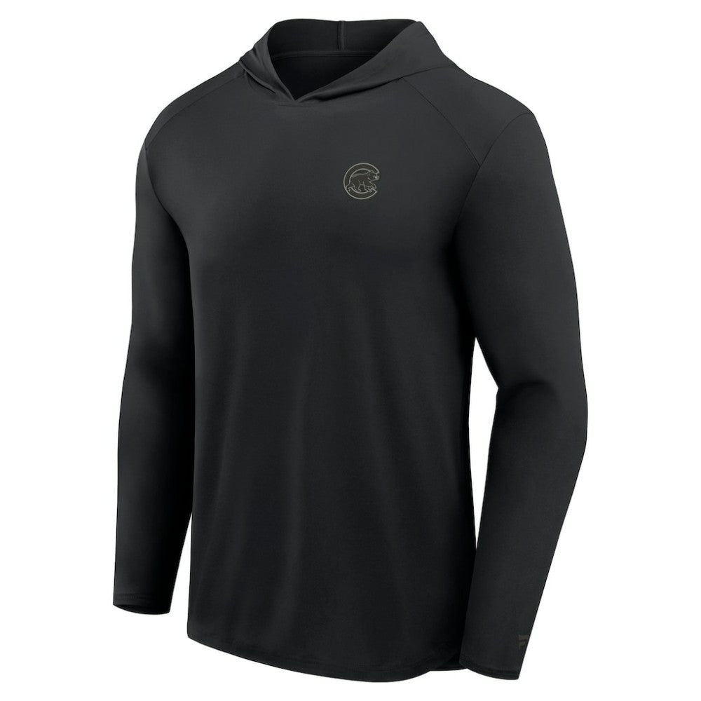 Chicago Cubs Fanatics Front Office Power Mono Long Sleeve Hoodie T-Shirt - MLB
