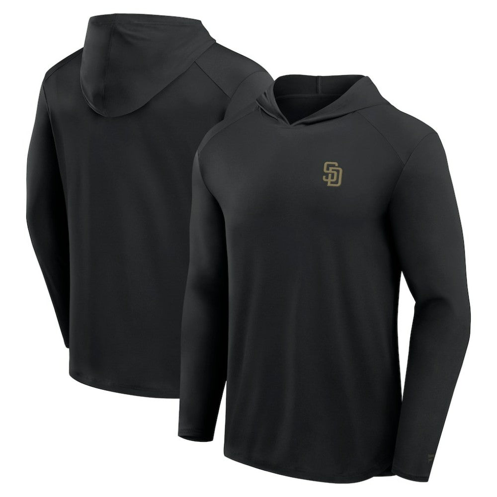 San Diego Padres Fanatics Front Office Power Mono Long Sleeve Hoodie T-Shirt - MLB